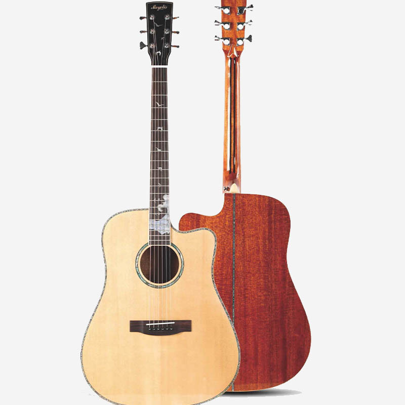 美依利斯民谣吉他41寸全单板吉他超性价比高端吉他