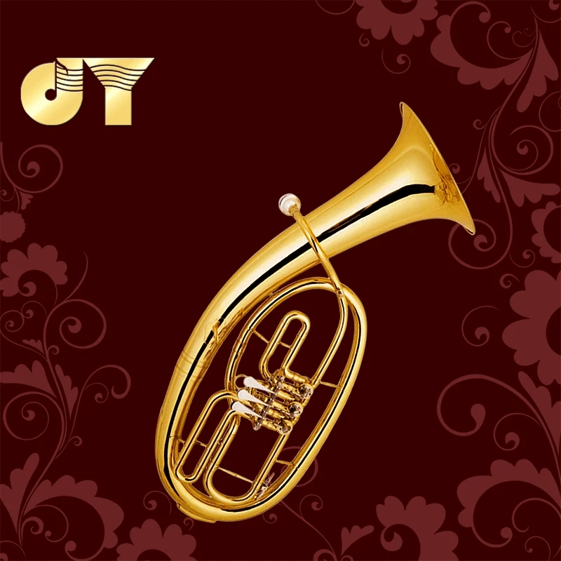 金音乐器 扁键次中音号 降B调 JYBT-E110G 漆金