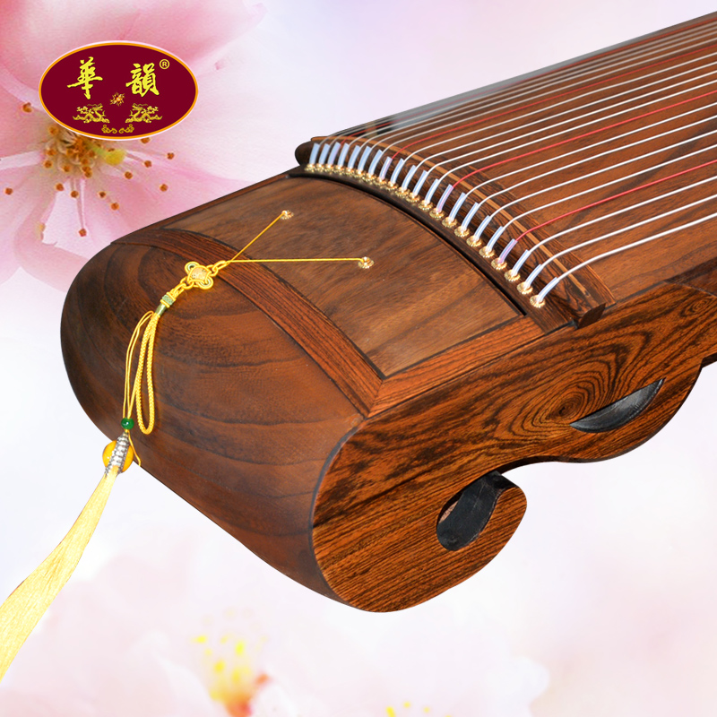 黄金檀清抛光全整挖古筝靡之音