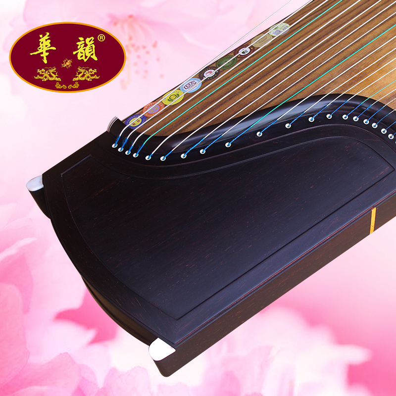 实木紫檀素面古筝素韵