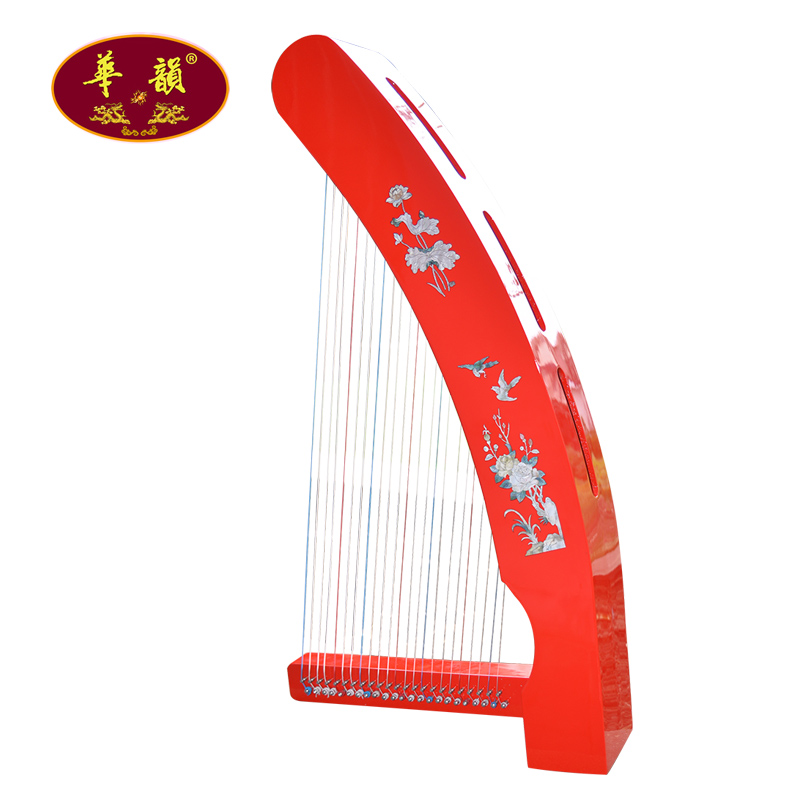 华韵牌23弦彩绘古箜篌古典乐器