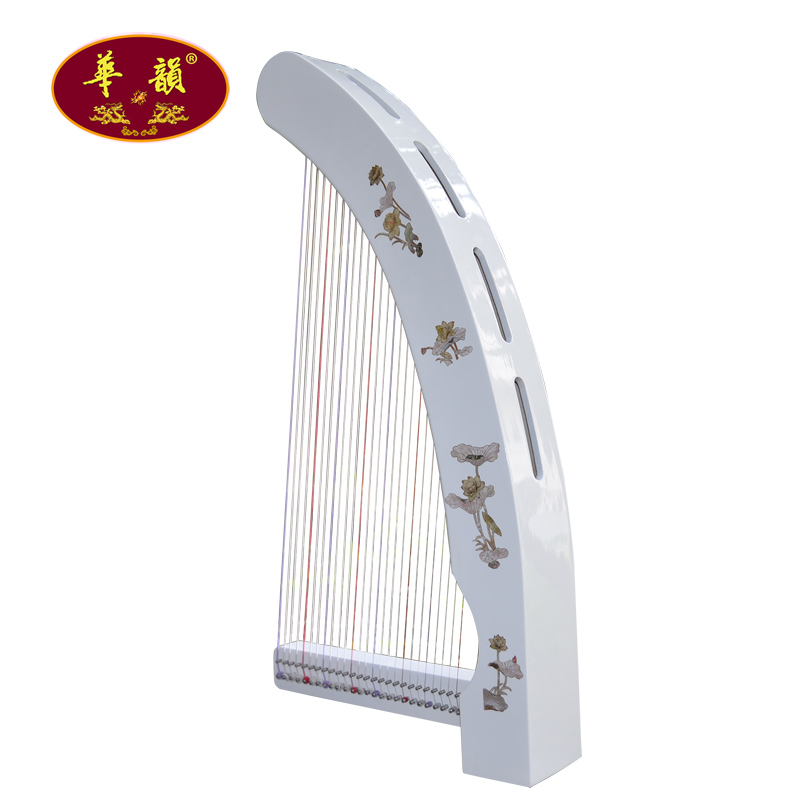 华韵牌26弦古箜篌彩绘款古典乐器