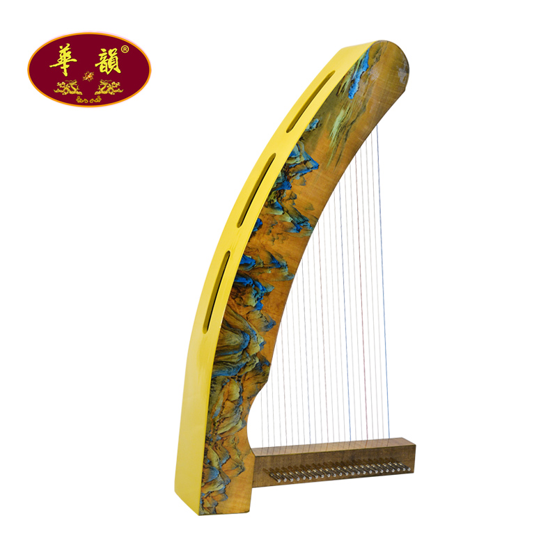 华韵牌23弦古箜篌多款图案可选古典乐器