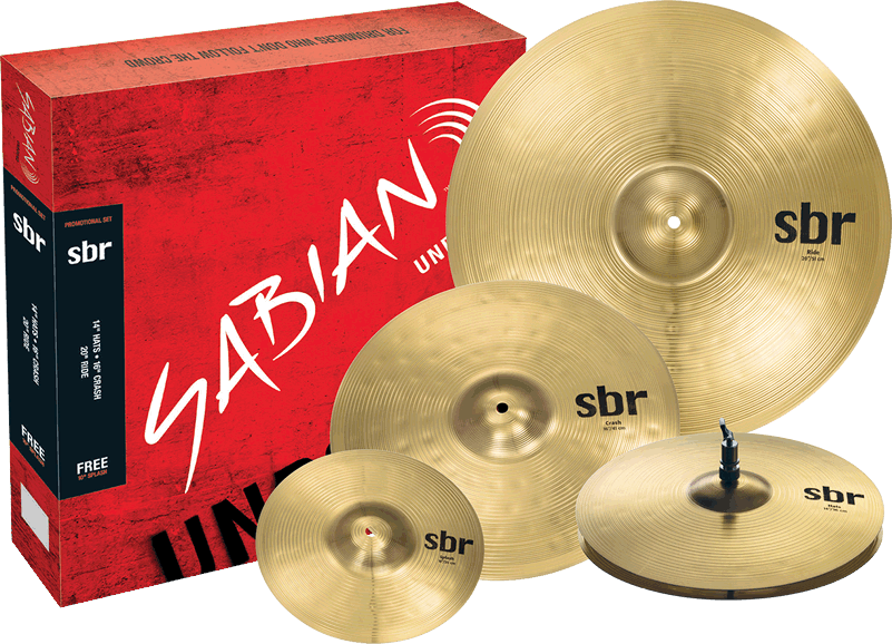 SABIAN沙宾SBR镲片加拿大原装进口架子鼓套镲沙滨5片装镲片