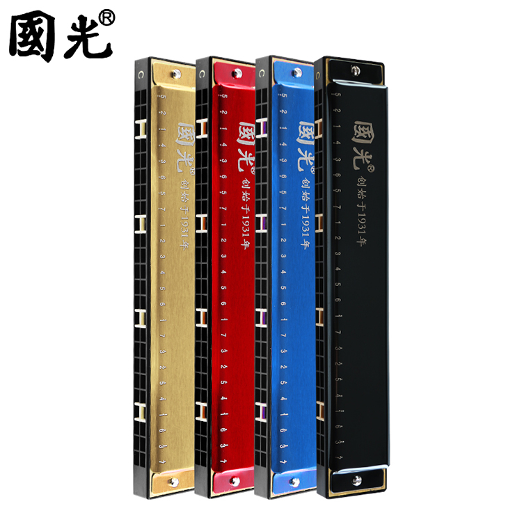 国光口琴24孔复音纪念版小学生用课堂乐器J24