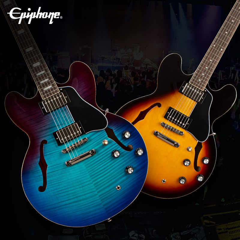 Gibson旗下Epiphone依霹风ES335 339 Uptown F孔空心爵士电吉他