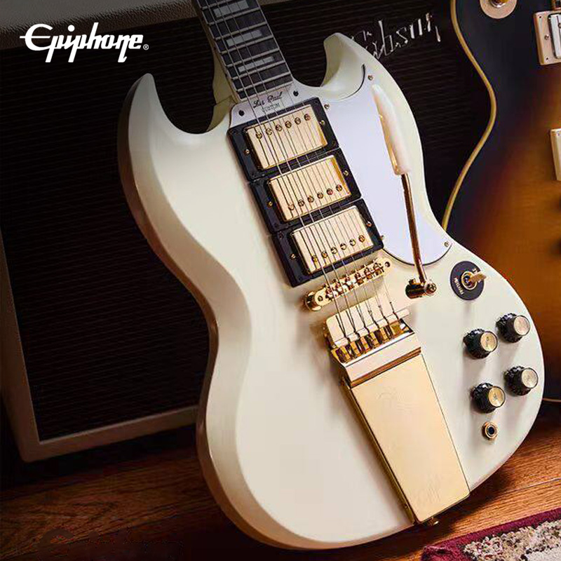 Epiphone易普锋 1963 LP SG Custom Maestro Vibrola电吉他